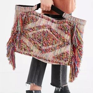 Urban Outfitters Colorful Fringe Shoulder Bag